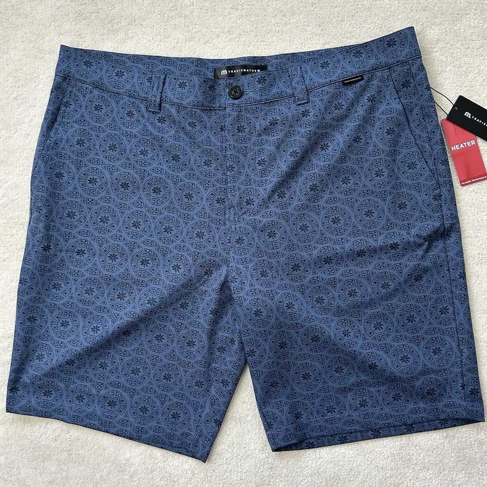 Travis Mathew Beyond The Limits Heater Shorts Mens 38 Golf Performance Chino
